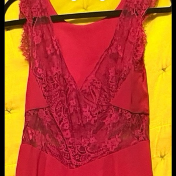 BCBG/MAXAZRIA SLIP DRESS IN TURKISH ROSE - Picture 5 of 7